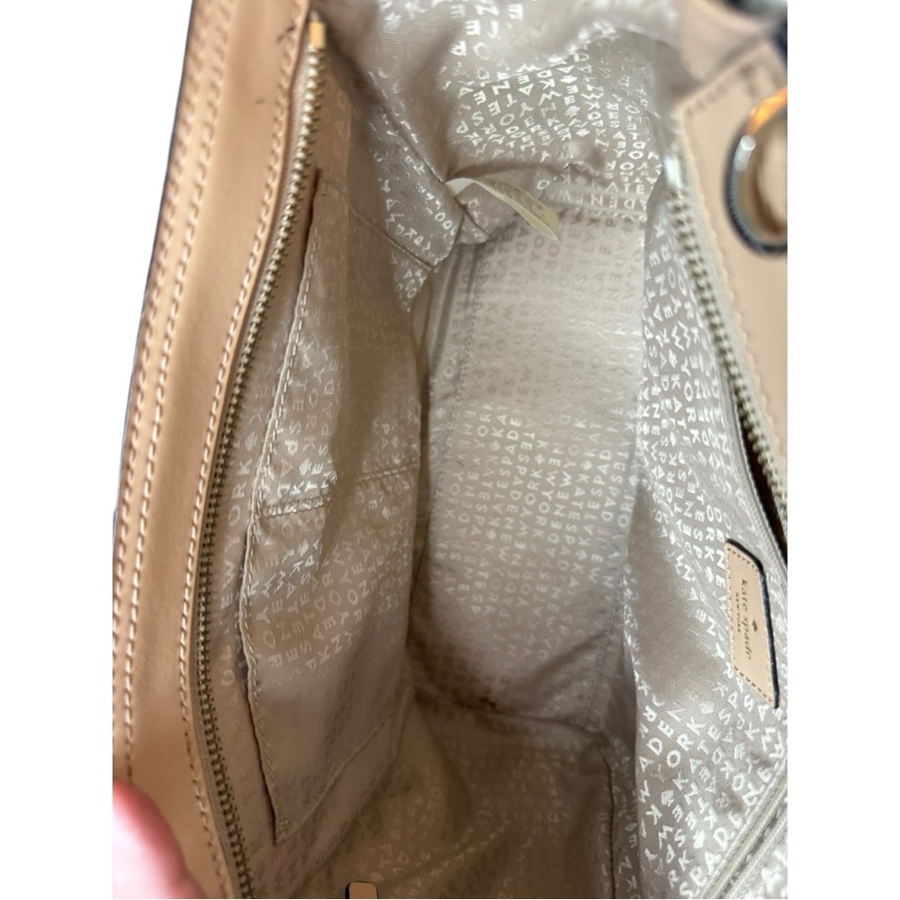 Kate Spade Blue and White Striped Camryn Wellesley Satchel - Picture 9 of 11